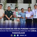 PAGTATANIM NG 400 NA PUNONG-KAHOY SA LUNGSOD NG KIDAPAWAN, KINILALA NG LOKAL NA PAMAHALAAN