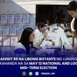 MAHIGIT 96 NA LIBONG BOTANTE NG LUNGSOD NAKAHANDA NA SA MAY 12 NATIONAL AND LOCAL MID- TERM ELECTION