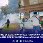 FOGGING SA BARANGAY ONICA, ISINAGAWA NG CITY DISASTER RISK REDUCTION MANAGEMENT OFFICE