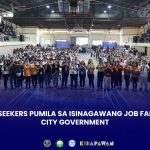 JOB SEEKERS PUMILA SA ISINAGAWANG JOB FAIR NG CITY GOVERNMENT